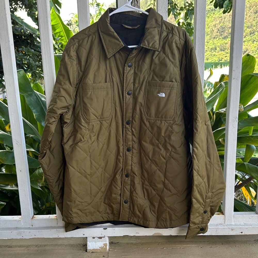 The North Face Men’s Afterburner Reversible Olive Green Jacket